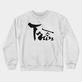 Tran Viet Last Name Calligraphy Art Crewneck Sweatshirt